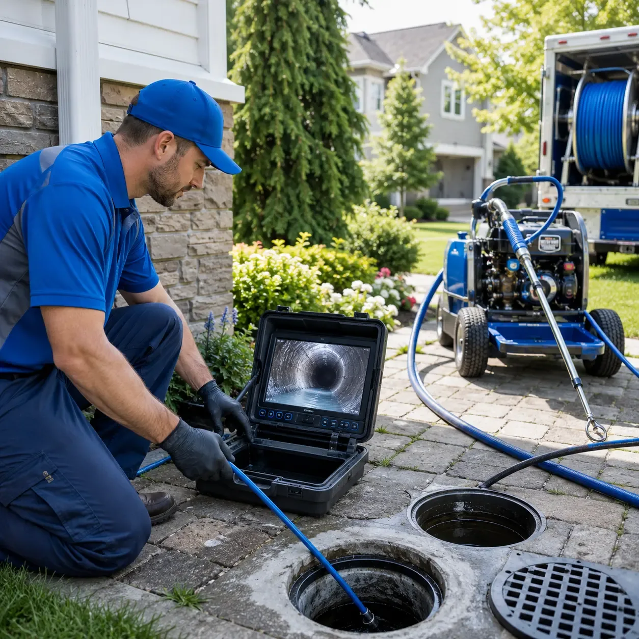 Outdoor drain cleaning professionals serving Front Royal, VA